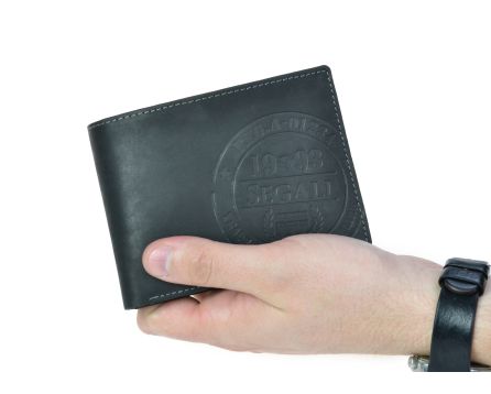 Pánska kožená peňaženka SEGALI 614826 A čierna