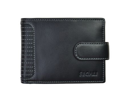 Pánska kožená peňaženka SEGALI 572 665 005 C čierna