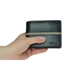 Pánska kožená peňaženka SEGALI 720 137 2007 čierna/sivá
