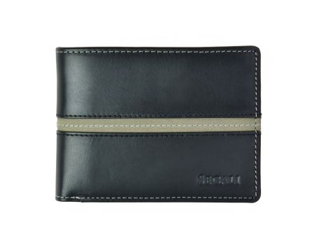 Pánska kožená peňaženka SEGALI 720 137 2007 čierna/sivá