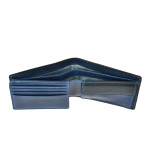 Pánska kožená peňaženka SEGALI 907 114 026 čierna/modrá