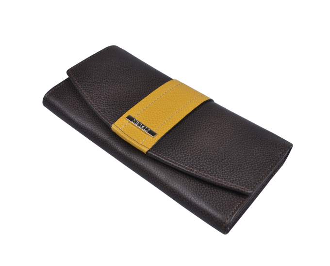 Dámska kožená peňaženka SEGALI 7063 hnedá