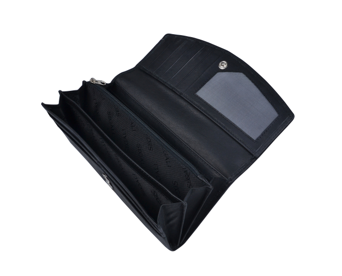 Dámska kožená peňaženka SEGALI 7056 čierna