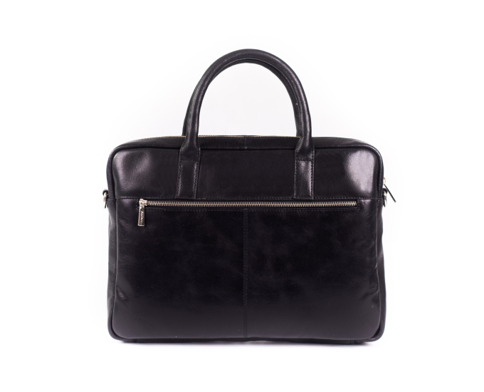 Pánská kožená taška SEGALI 7009 černá s popruhem