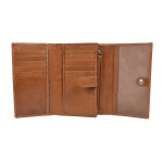 Dámska kožená peňaženka SEGALI 720 116 704 koňaková