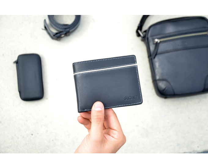 Pánska kožená peňaženka SEGALI 7101 čierna
