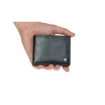 Pánska kožená peňaženka SEGALI 907 114 026 čierna/červená