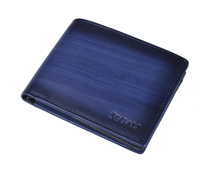 Pánska kožená peňaženka SEGALI 929 204 030 modrá/čierna