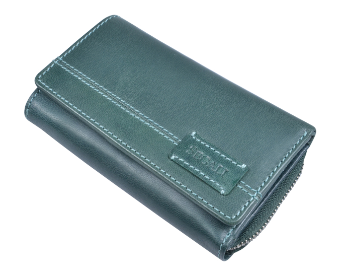 Dámska kožená peňaženka SEGALI 1770 turk. zelená