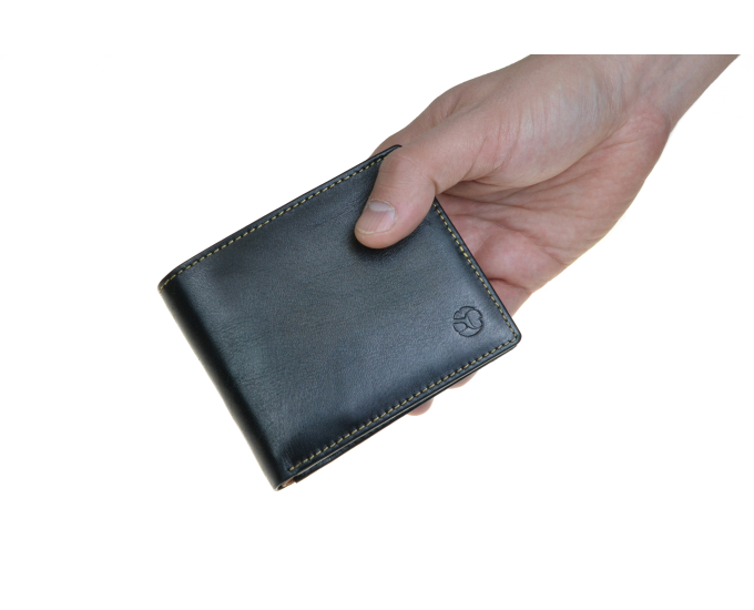 Pánska kožená peňaženka SEGALI 7111 čierna/koňak