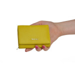 Dámska peňaženka kožená SEGALI 7106 B žltá