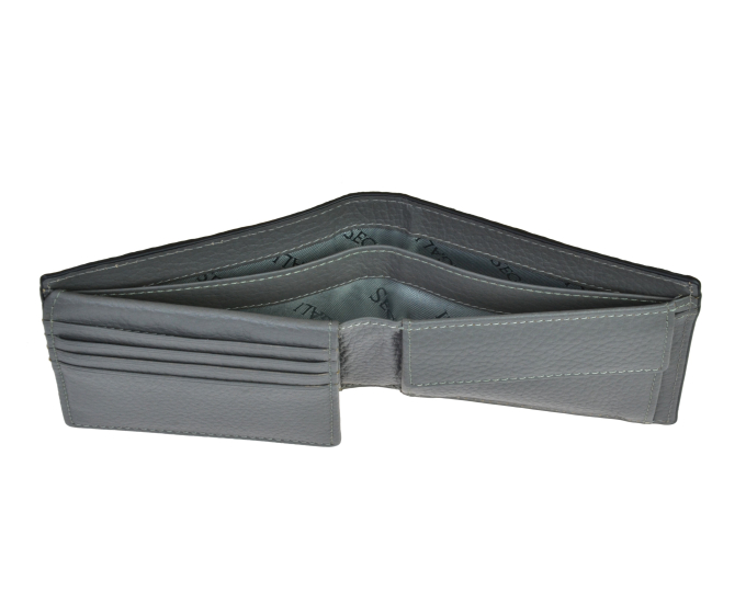 Pánska kožená peňaženka SEGALI 725 166 2071 čierna/sivá