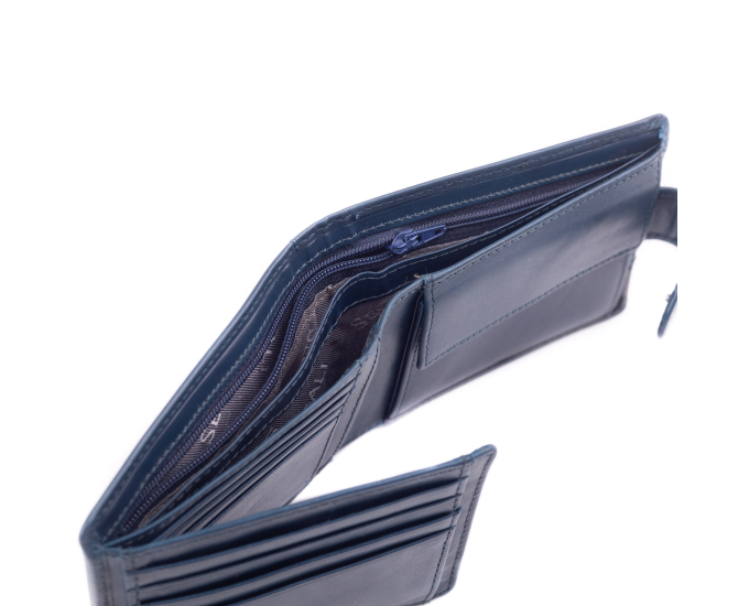 Pánska kožená peňaženka SEGALI 951 320 005 l modrá