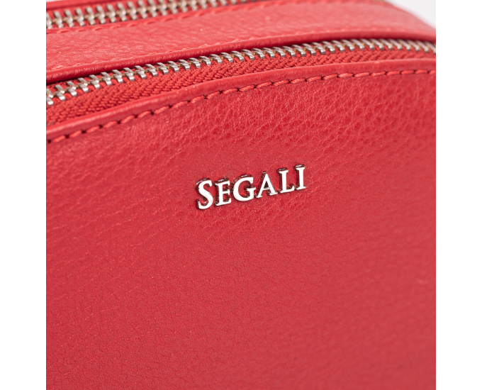 Kožená kabelka SEGALI 12 červená