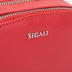 Kožená kabelka SEGALI 12 červená