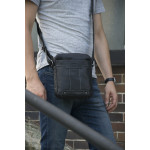 Pánský kožený crossbag SEGALI 25578 černý