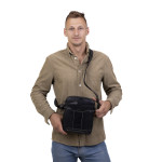 Pánský kožený crossbag SEGALI 25578 černý
