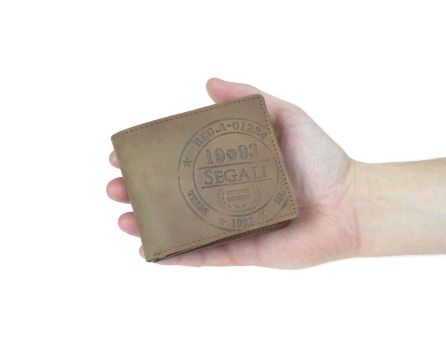 Pánska kožená peňaženka SEGALI 614827 A hnedá