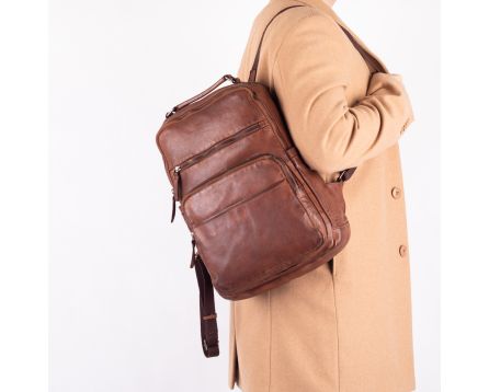 Batoh kožený SEGALI 29411 tan