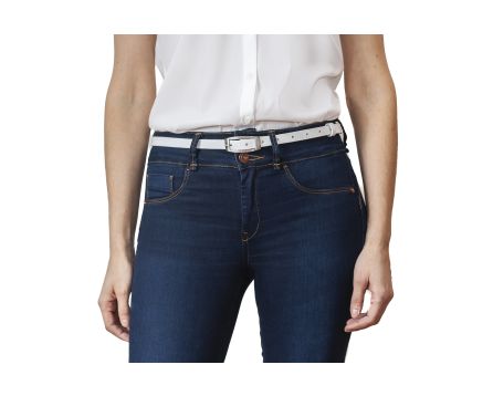 Dámsky opasok kožený SEGALI 15200 biely