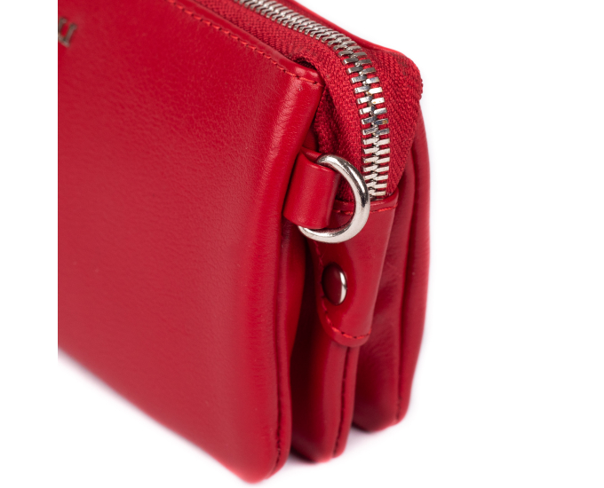 Dámska kabelka kožená SEGALI 8003 červená