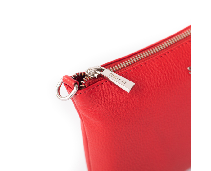 Dámska kožená kabelka SEGALI A6B červená