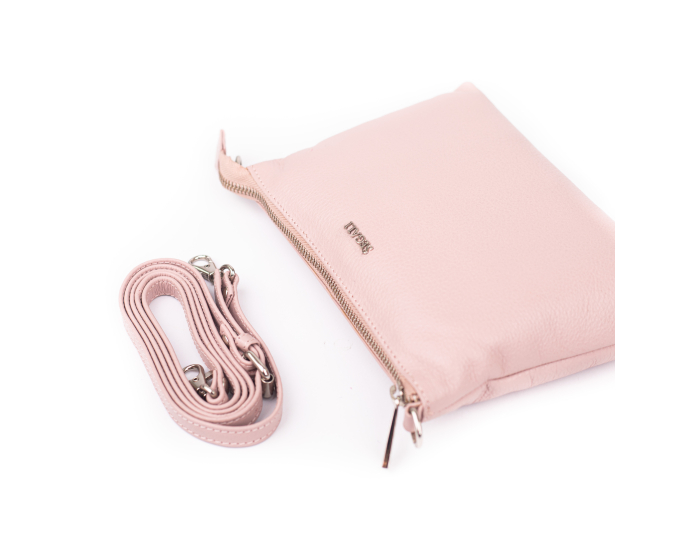 Dámska kožená kabelka SEGALI A6B baby pink