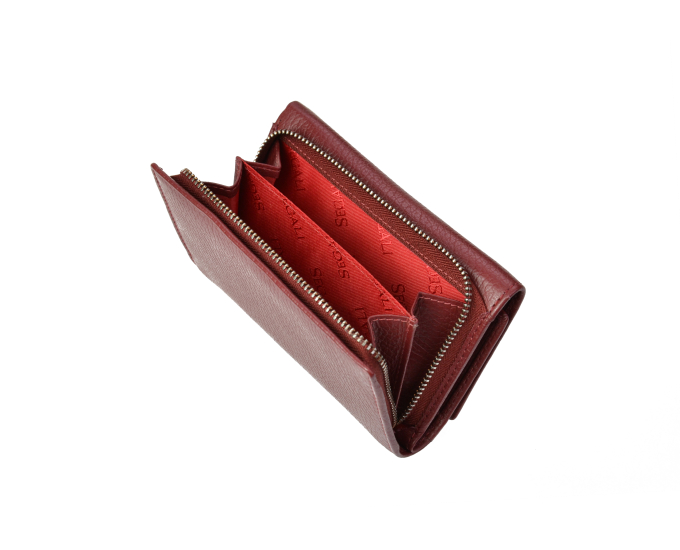 Dámska kožená peňaženka SEGALI 7074 bordo