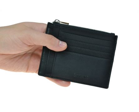 Kožená dokladovka SEGALI 7486 A čierna