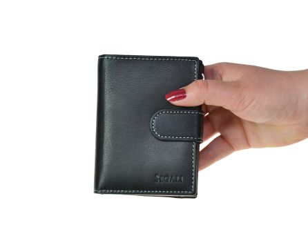 Dámska kožená peňaženka SEGALI 7319 čierna