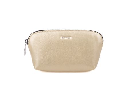 Kožená kozmetická taštička SEGALI A4 zlatá