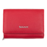 Dámska peňaženka kožená SEGALI 7106 B červená