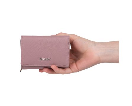 Dámska peňaženka kožená SEGALI 7106 B cameo rose