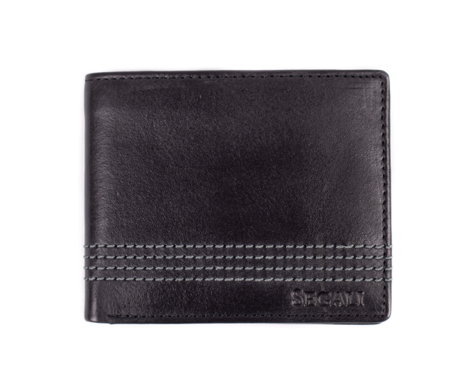 Pánska peňaženka kožená SEGALI 55566 čierna