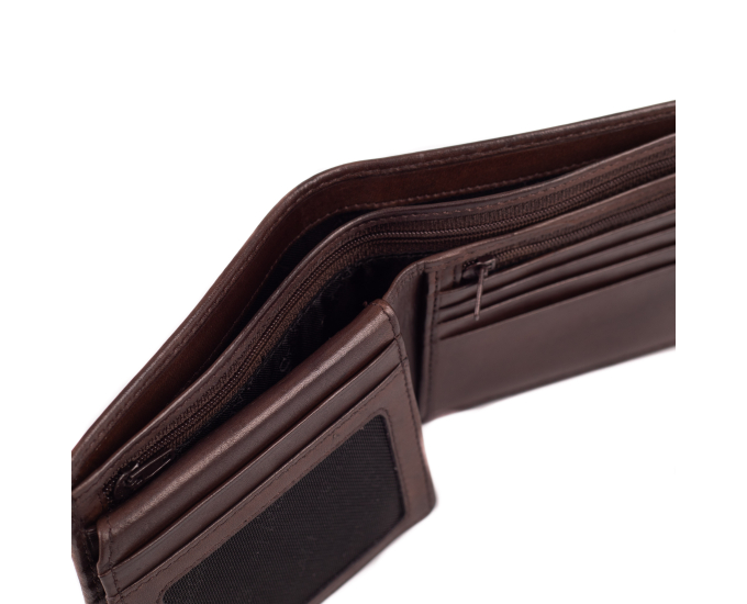 Pánska peňaženka kožená SEGALI 55666 hnedá
