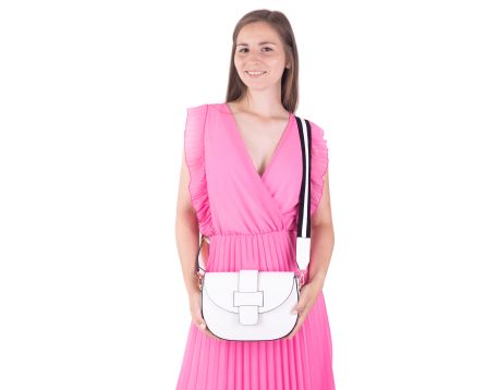 Kožená kabelka Vanesa SEGALI biela