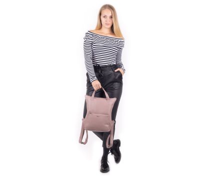 Dámsky batoh kožený SEGALI 9061 cameo rose