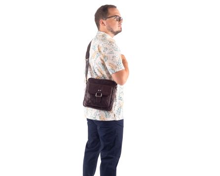 Pánska taška kožená SEGALI 3289 hnedá