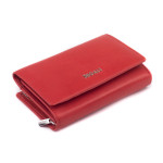 Dámska peňaženka kožená SEGALI 7074 S červená