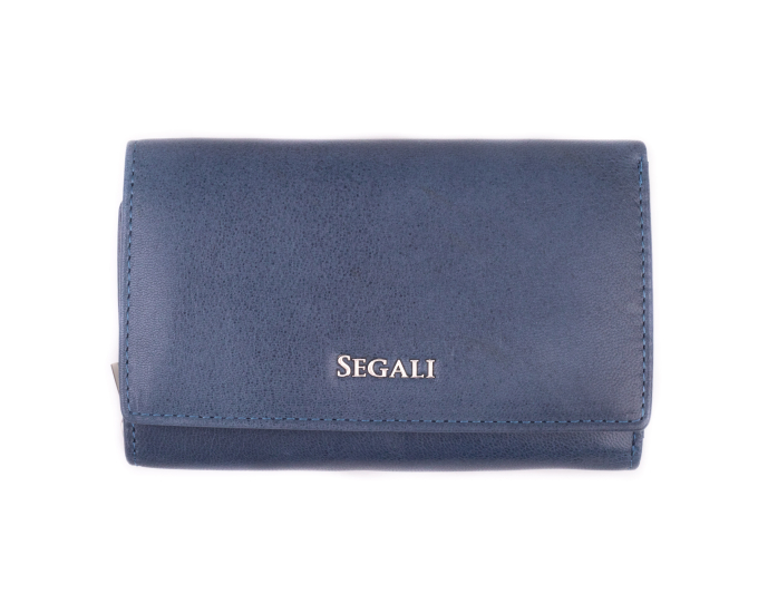 Dámska peňaženka kožená SEGALI 7074 S indigo