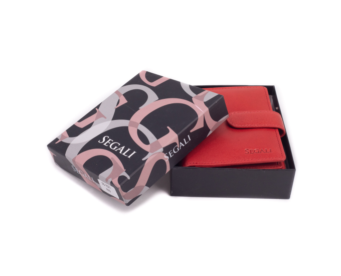 Dámska peňaženka kožená SEGALI 7521 červená