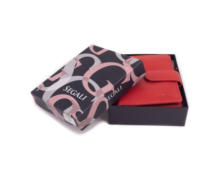 Dámska peňaženka kožená SEGALI 7521 červená