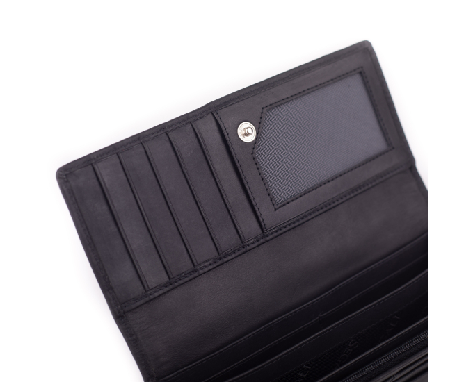 Dámska peňaženka kožená SEGALI 7052 čierna