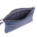 Dámska kabelka kožená SEGALI A6B modrá