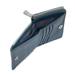 Dámska peňaženka kožená SEGALI 7544 B sage/peacock blue