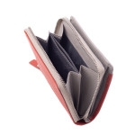 Dámska peňaženka kožená SEGALI 7544 B aragosta/šedá