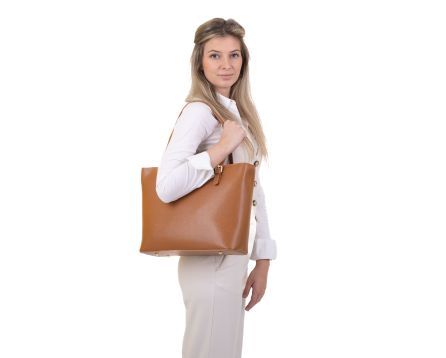 Kožená kabelka Sandra SEGALI koňak