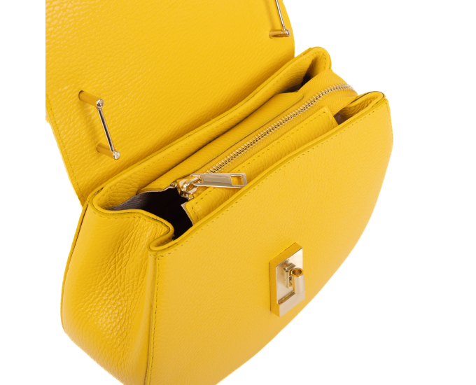 Kožená kabelka Lisa SEGALI žltá