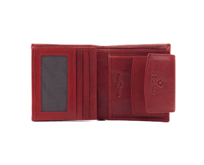 Dámska peňaženka kožená SEGALI 735 červená