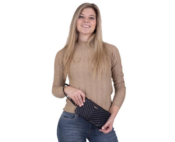 Kabelka etue kožená SEGALI 50510 čierna